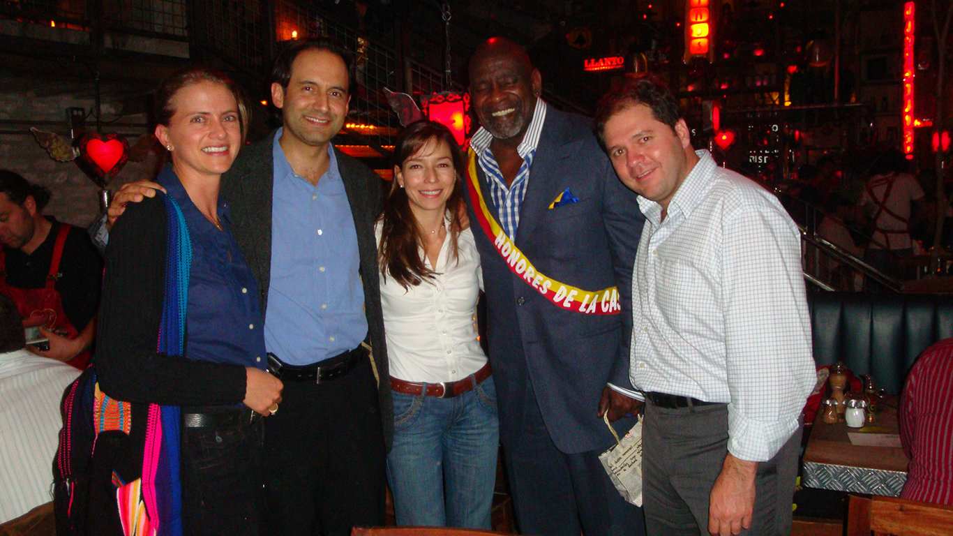 Pilar Escobar, Santiago Zapata, Alina Rodríguez, Chris Gardner y Felipe Gómez