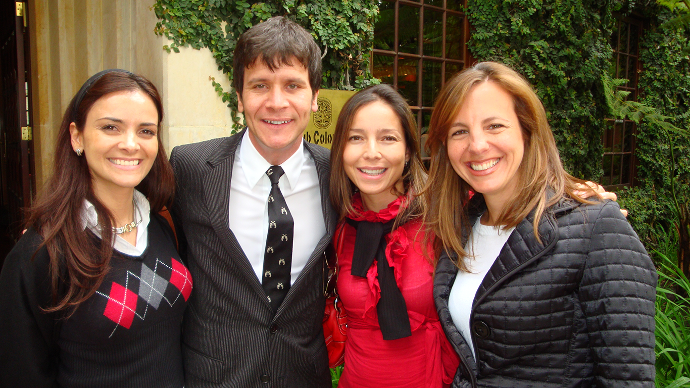 Viviana Escobar, Tim Sanders, Alina Rodríguez y Anna Fernanda Caicedo