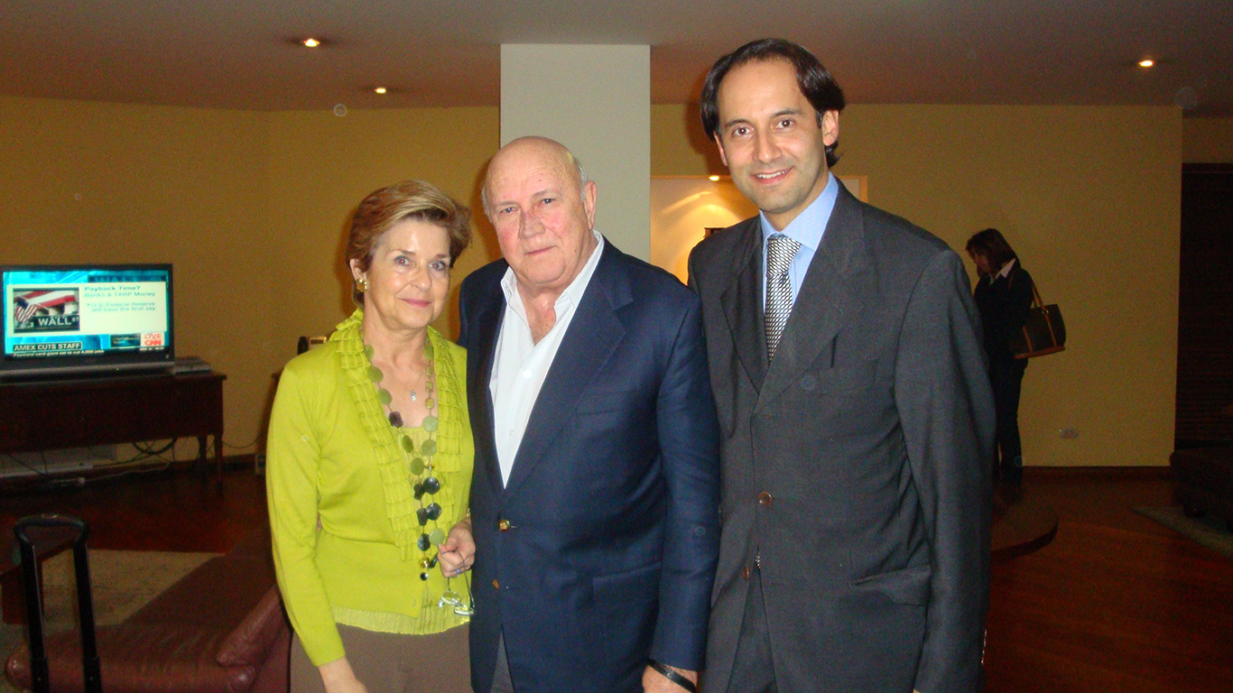 Elita De Klerk, Frederik de Klerk y Santiago Zapata