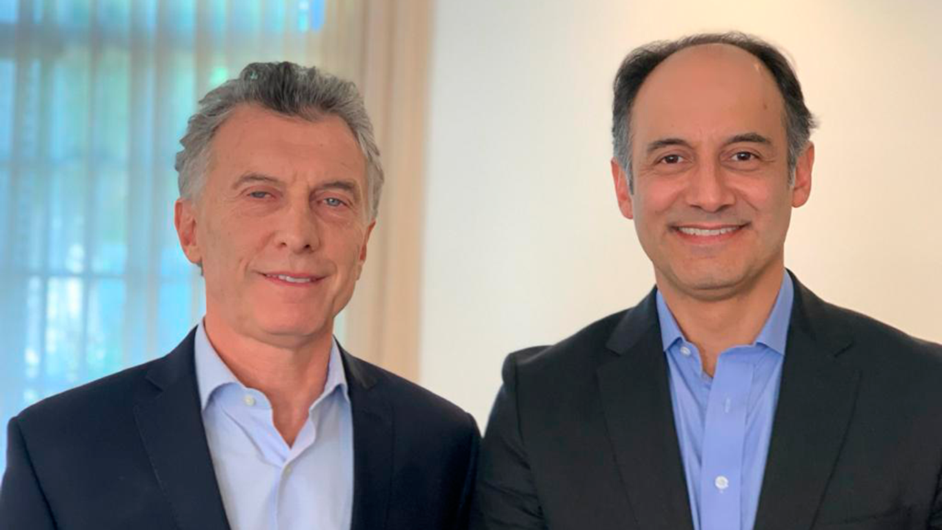 Mauricio Macri y Santiago Zapata