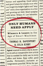 https://www.amazon.com/s?k=Only+humans+need+apply+Tom+Davenport